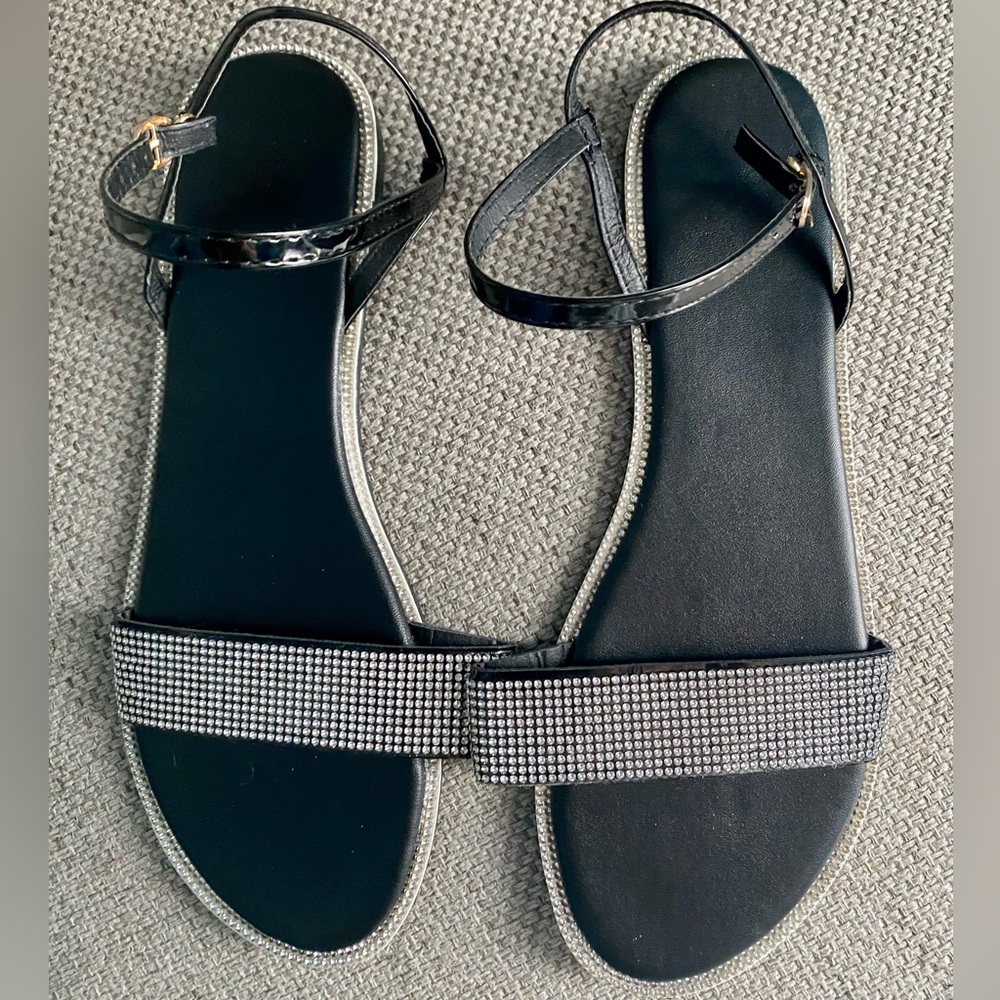 Women’s Size 10 Rhinestone Sandals - Picture 2 of 5